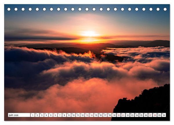 Produktbild: Sublimes paysages d'Espagne (Calendrier de bureau 2026 DIN A5 vertical), CALVENDO calendrier mensuel
