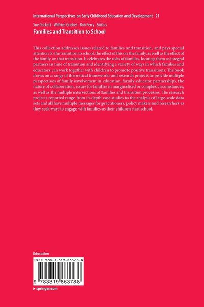 Produktbild: Families and Transition to School