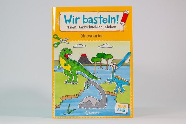 Produktbild: Wir basteln! ab 5 Jahren - Malen, Ausschneiden, Kleben - Dinosaurier