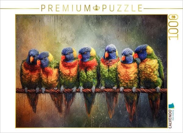 CALVENDO Puzzle Papageien | 1000 Teile Lege-Größe 64x48cm Foto-Puzzle für glückliche Stunden, Sonstige von , Calvendo Puzzle, 4066851205892
