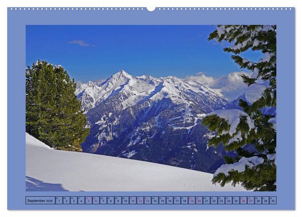 Produktbild: Winterwanderung in den Tuxer Alpen (hochwertiger Premium Wandkalender 2026 DIN A2 quer), Kunstdruck in Hochglanz