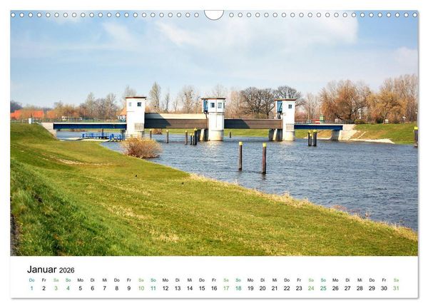 Produktbild: Entlang der sch&ouml;nen Elbe - Jerichow, Tangerm&uuml;nde und Havelberg (Wandkalender 2026 DIN A3 quer), CALVENDO Monatskalender