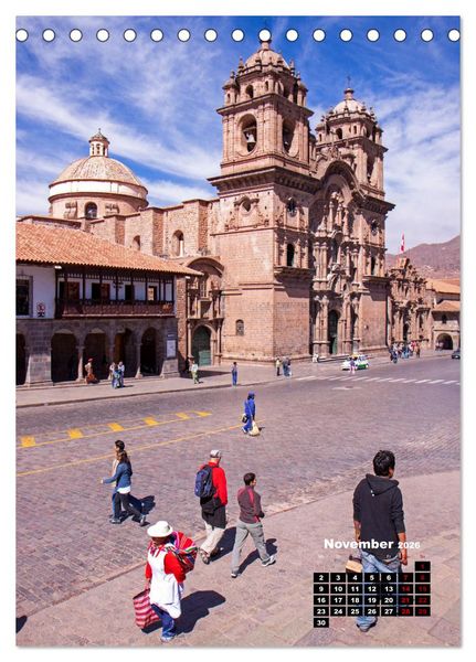 Produktbild: Peru - Kultur - Menschen - Natur (Tischkalender 2026 DIN A5 hoch), CALVENDO Monatskalender