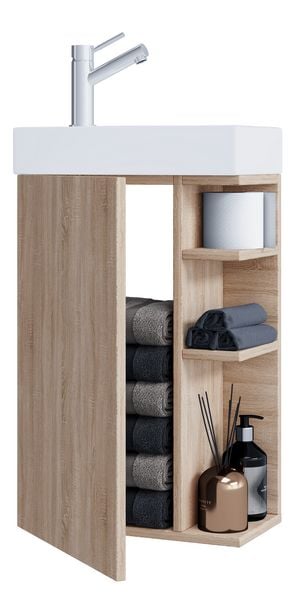 Produktbild: 2-tlg G&auml;ste WC Waschplatz Bad Waschtisch Lumia