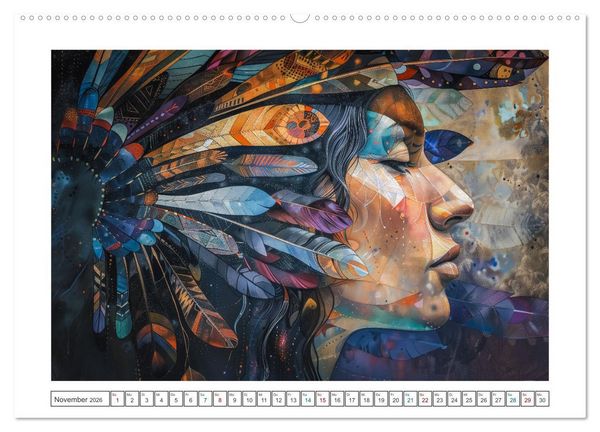 Produktbild: Indian Spirits (Wandkalender 2026 DIN A2 quer), CALVENDO Monatskalender
