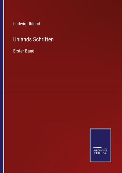 Produktbild: Uhlands Schriften