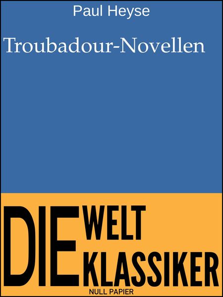 Produktbild: Troubadour-Novellen