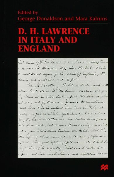 Produktbild: D. H. Lawrence in Italy and England