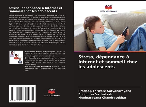 Produktbild: Stress, d&eacute;pendance &agrave; Internet et sommeil chez les adolescents