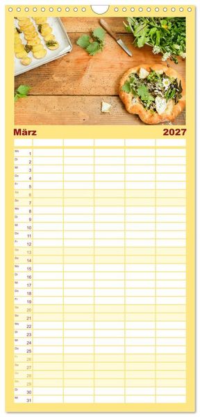 Produktbild: Familienplaner 2027 - K&ouml;stliche Brennnessel mit 5 Spalten (Wandkalender, 21 x 45 cm) CALVENDO