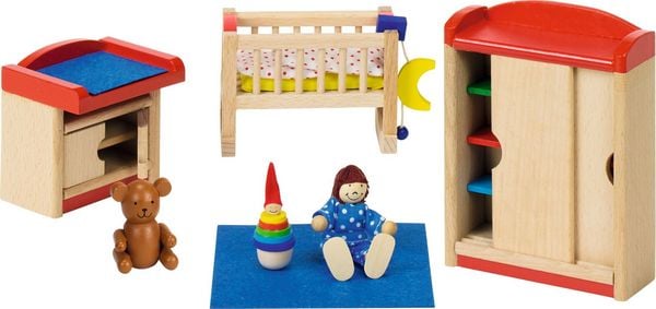 Produktbild: goki Puppenm&ouml;bel Kinderzimmer f&uuml;r Puppenhaus