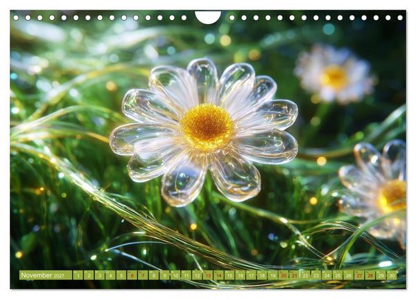 Produktbild: Luminous Garden. Wo Biologie und KI verschmelzen (Wandkalender 2027 DIN A4 quer), CALVENDO Monatskalender