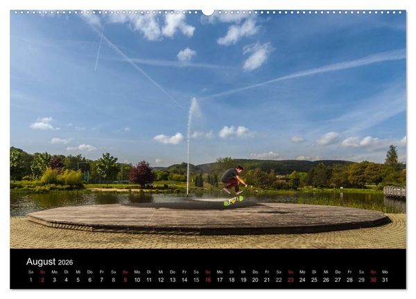 Produktbild: it's SKATEBOARDING (hochwertiger Premium Wandkalender 2026 DIN A2 quer), Kunstdruck in Hochglanz