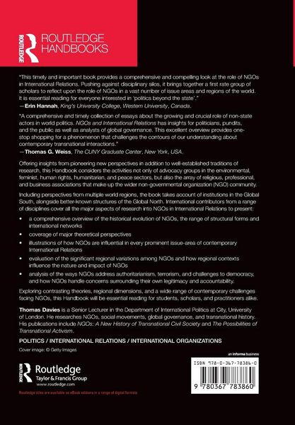 Produktbild: Routledge Handbook of NGOs and International Relations