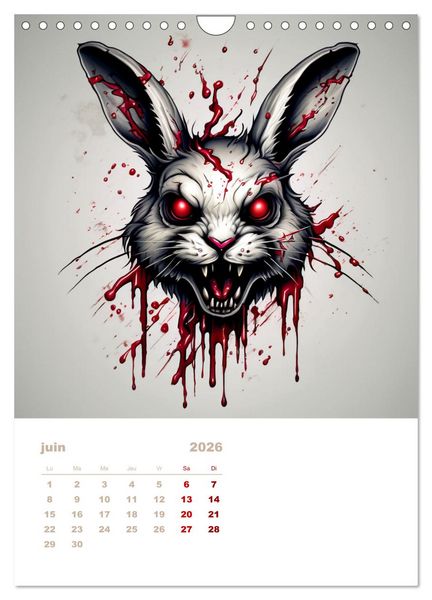 Produktbild: Marche des zombies (Calendrier mural 2026 DIN A4 horizontal), CALVENDO calendrier mensuel