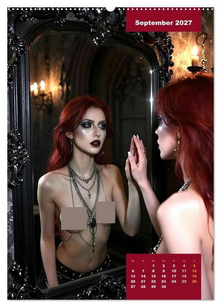 Produktbild: Gothic Engel (Wandkalender 2027 DIN A2 hoch), CALVENDO Monatskalender