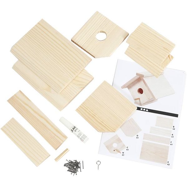 Produktbild: Creativ Company Vogelhaus, H 13 cm, T 14,5 cm, B 16 cm, 1 Stk