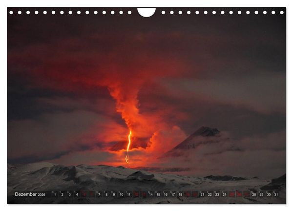 Produktbild: Vulkane - Magma, Lava, Eruptionen (Wandkalender 2026 DIN A4 quer), CALVENDO Monatskalender