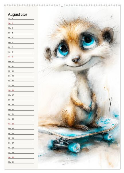 Produktbild: Erdm&auml;nnchen. Kleine Helden des Alltags (hochwertiger Premium Wandkalender 2026 DIN A2 hoch), Kunstdruck in Hochglanz