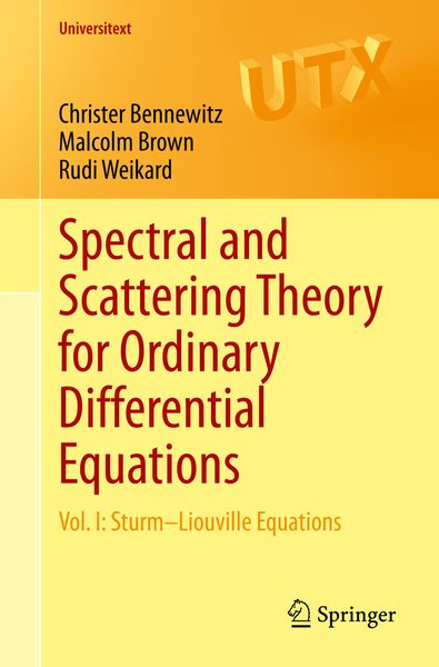Produktbild: Spectral and Scattering Theory for Ordinary Differential Equations