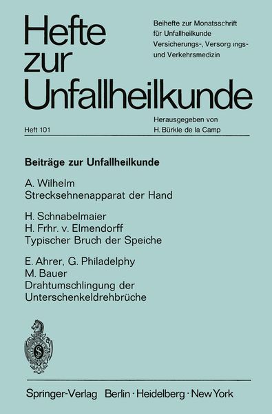 Produktbild: Beitr&auml;ge zur Unfallheilkunde