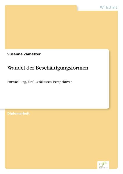 Produktbild: Wandel der Besch&auml;ftigungsformen