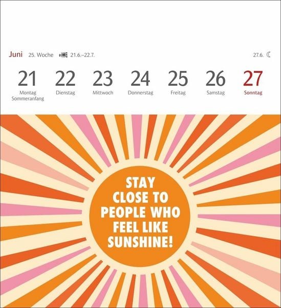 Produktbild: Positive-Spr&uuml;che-Kalender Postkartenkalender 2027 - mit 53 Postkarten