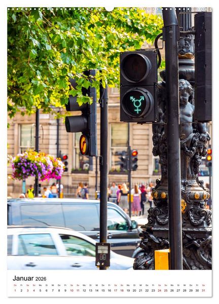 Produktbild: London, mal anders (Wandkalender 2026 DIN A2 hoch), CALVENDO Monatskalender