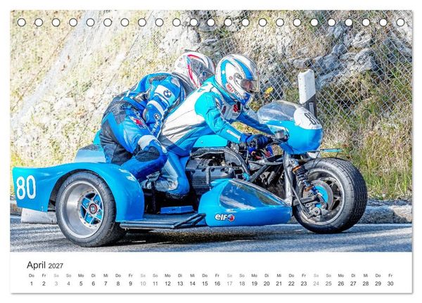 Produktbild: Motorradgespanne am Jochpass (Tischkalender 2027 DIN A5 quer), CALVENDO Monatskalender