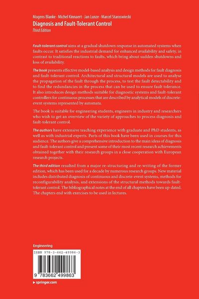 Produktbild: Diagnosis and Fault-Tolerant Control