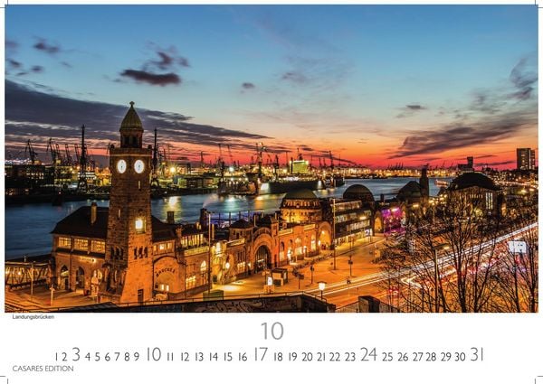 Produktbild: Hamburg Kalender 2027 &ndash; Wandkalender | Fotokalender Deutschland 35x24cm - mit 12 beeindruckenden Bildern mit stimmungsvollen Motiven von Hafen, Elbe, Speicherstadt und hanseatischem Flair