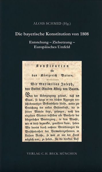 Produktbild: Die bayerische Konstitution von 1808