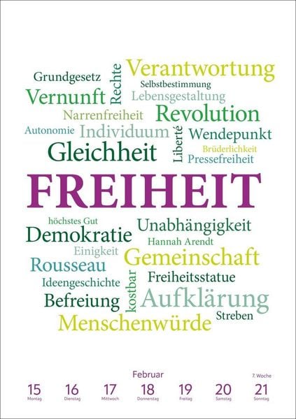 Produktbild: Was uns bewegt Wochen-Kulturkalender 2027 - Mit Worten auf Gedankenreise