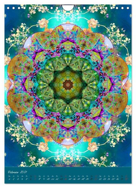 Produktbild: FLORALE MANDALAS (Wandkalender 2027 DIN A4 hoch), CALVENDO Monatskalender