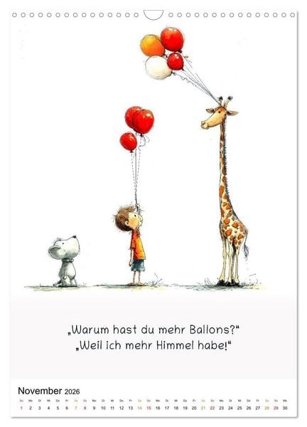 Produktbild: Tierische. Witzig. Wahr. (Wandkalender 2026 DIN A3 hoch), CALVENDO Monatskalender
