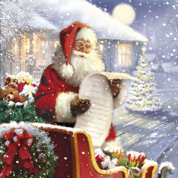 Produktbild: Idena Servietten Weihnachtsmotive 33x33cm, verschiedene Motive