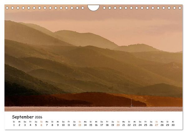 Produktbild: Dalmatiens S&uuml;den, Peljesac und Korcula (Wandkalender 2026 DIN A4 quer), CALVENDO Monatskalender