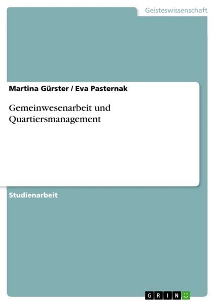 Produktbild: Gemeinwesenarbeit und Quartiersmanagement