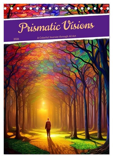 Produktbild: Prismatic Visions (Desk Calendar 2026 DIN A5 portrait), CALVENDO 12 Month DeskCalendar