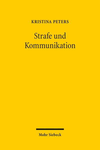 Produktbild: Strafe und Kommunikation