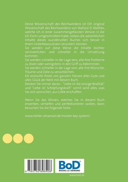 Produktbild: Deine Wissenschaft des Reichwerdens