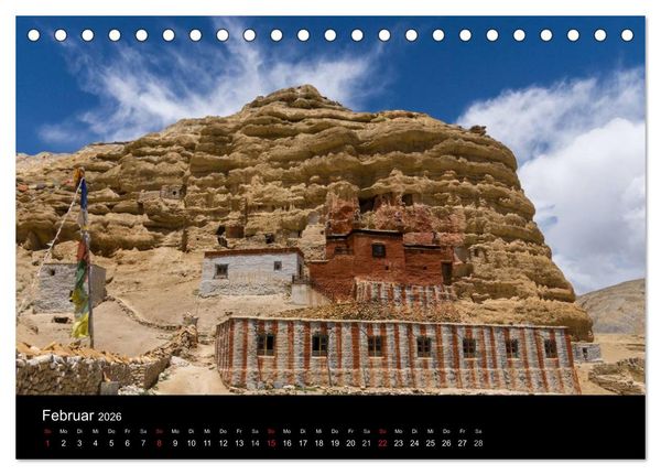Produktbild: Buddhismus im Himalaya (Tischkalender 2026 DIN A5 quer), CALVENDO Monatskalender