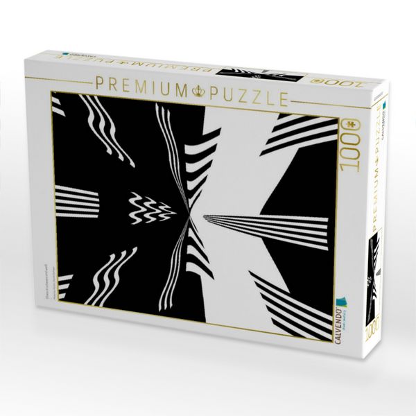 Produktbild: CALVENDO Puzzle Chaos in schwarz und wei&szlig; | 1000 Teile Lege-Gr&ouml;&szlig;e 64x48cm Foto-Puzzle f&uuml;r gl&uuml;ckliche Stunden