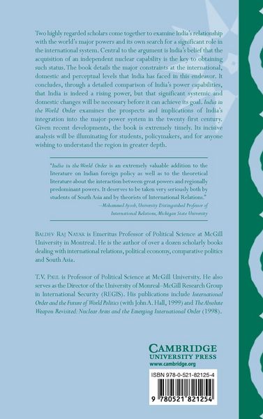 Produktbild: India in the World Order