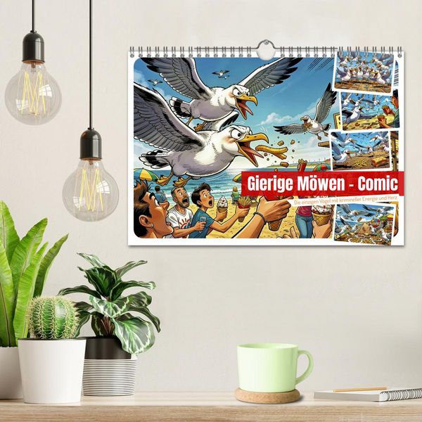 Produktbild: Gierige M&ouml;wen - Comic (Wandkalender 2027 DIN A4 quer), CALVENDO Monatskalender
