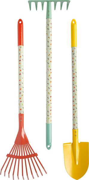Produktbild: small foot 12819 - Gro&szlig;es Gartenset mit Schubkarre Tiny Garden