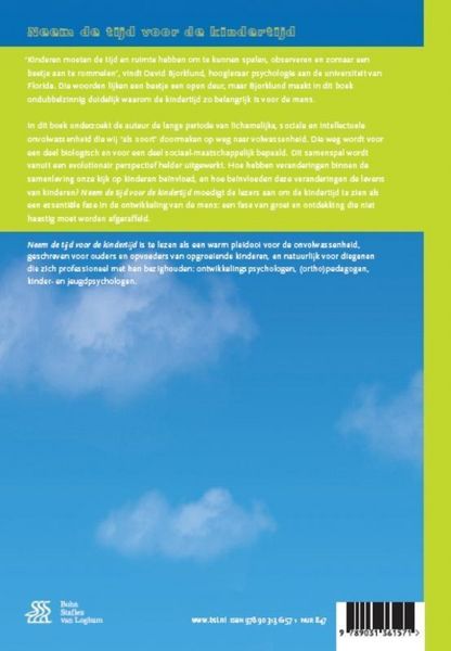 Produktbild: Neem de tijd voor de kindertijd