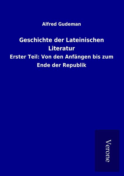 Produktbild: Geschichte der Lateinischen Literatur