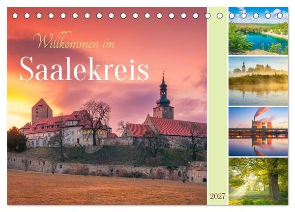 Produktbild: Willkommen im Saalekreis (Tischkalender 2027 DIN A5 quer), CALVENDO Monatskalender