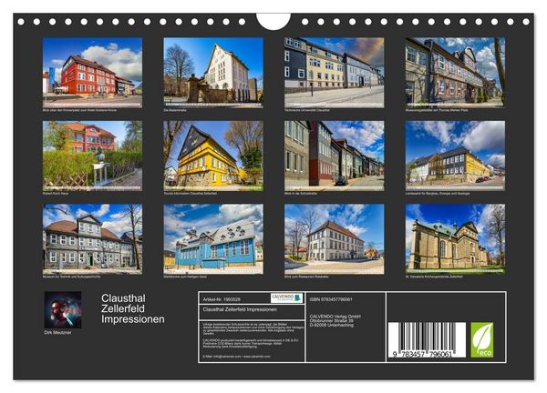 Produktbild: Clausthal Zellerfeld Impressionen (Wandkalender 2026 DIN A4 quer), CALVENDO Monatskalender